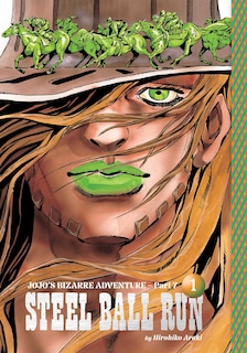 Front cover_JoJo's Bizarre Adventure: Part 7--Steel Ball Run, Vol. 1