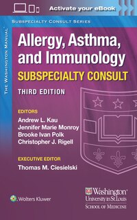 Couverture_The Washington Manual Allergy, Asthma, And Immunology Subspecialty Consult