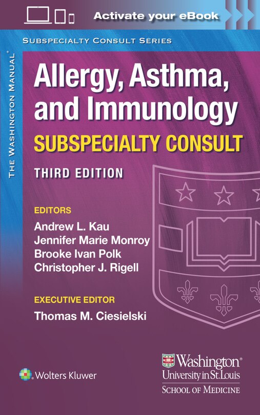 Couverture_The Washington Manual Allergy, Asthma, And Immunology Subspecialty Consult