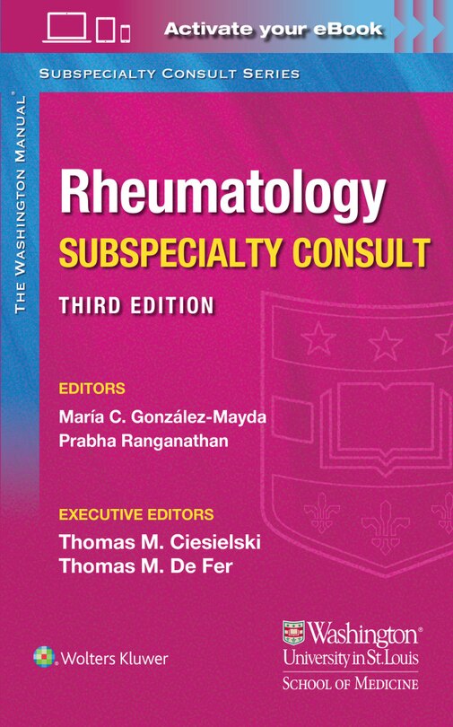 Front cover_Washington Manual Rheumatology Subspecialty Consult