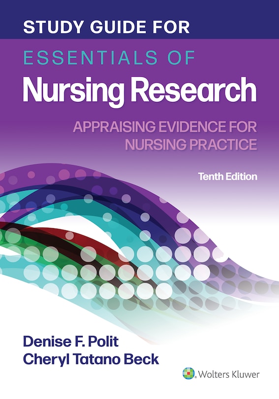 Couverture_Study Guide For Essentials Of Nursing Research