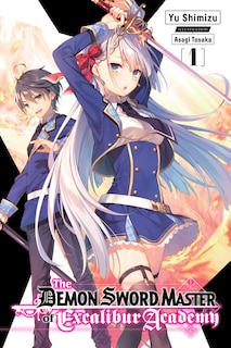 Front cover_The Demon Sword Master of Excalibur Academy, Vol. 1 (light novel)