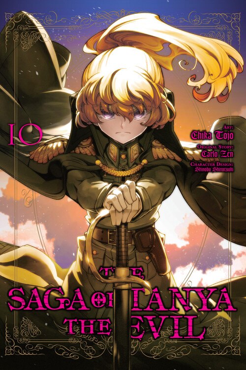 Front cover_The Saga of Tanya the Evil, Vol. 10 (manga)