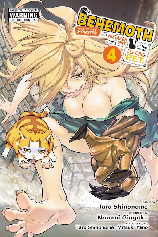 Front cover_I'm A Behemoth, An S-ranked Monster, But Mistaken For A Cat, I Live As An Elf Girl's Pet, Vol. 4 (manga)