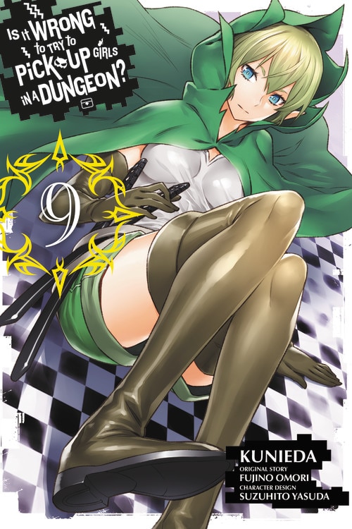 Front cover_Is It Wrong To Try To Pick Up Girls In A Dungeon?, Vol. 9 (manga)
