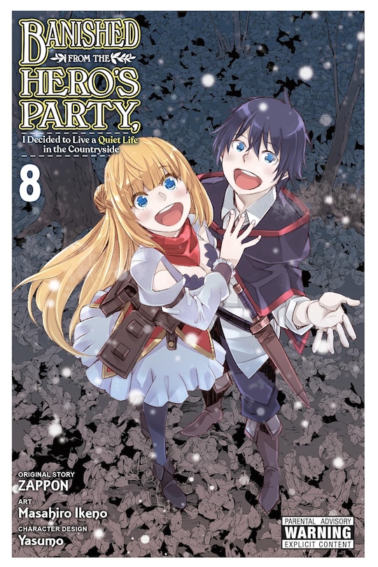 Couverture_Banished from the Hero's Party, I Decided to Live a Quiet Life in the Countryside, Vol. 8 (manga)