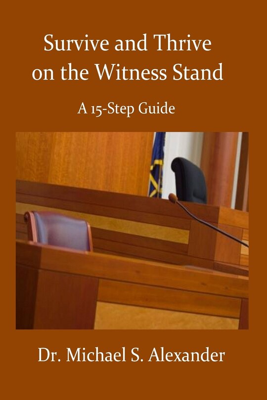 Front cover_Survive and Thrive on the Witness Stand