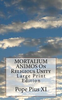 Front cover_MORTALIUM ANIMOS On Religious Unity