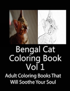 Front cover_Bengal Cat Coloring Book Vol 1