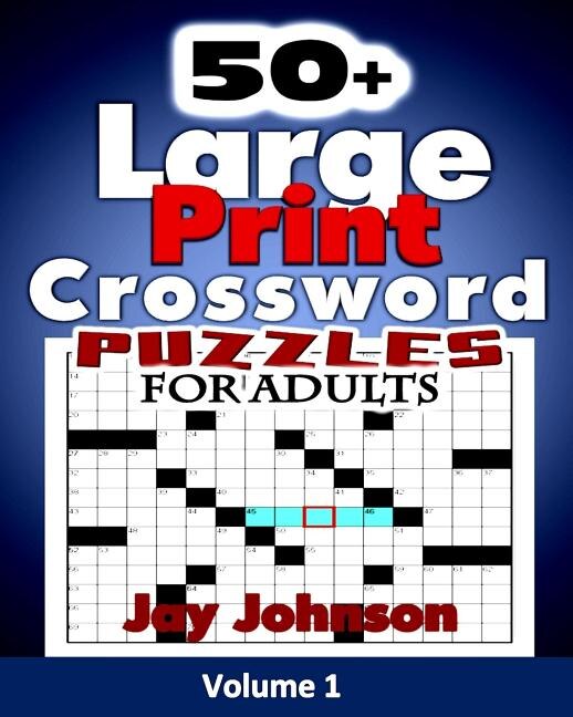 Couverture_50+ Large Print Crossword Puzzles for Adults