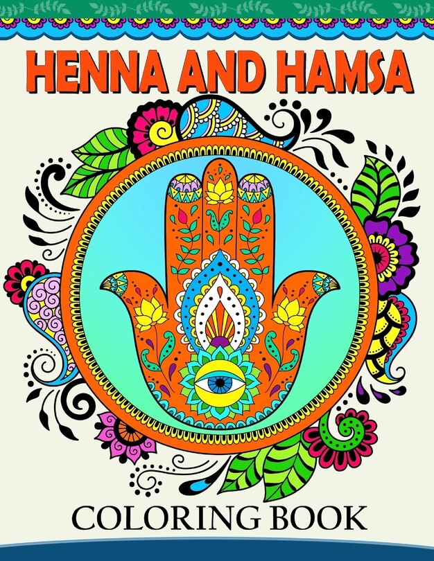 Front cover_Henna and Hamsa Coloring Book
