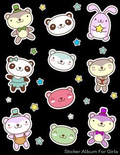 Front cover_Sticker Album For Girls