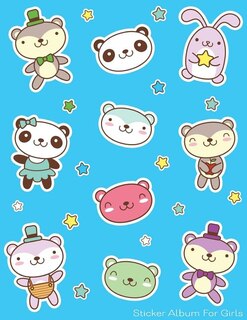 Front cover_Sticker Album For Girls