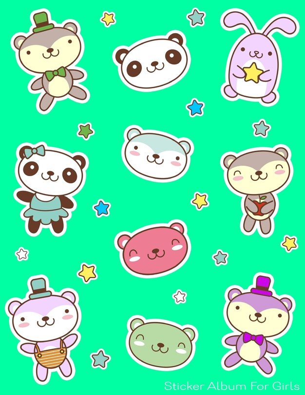 Couverture_Sticker Album For Girls