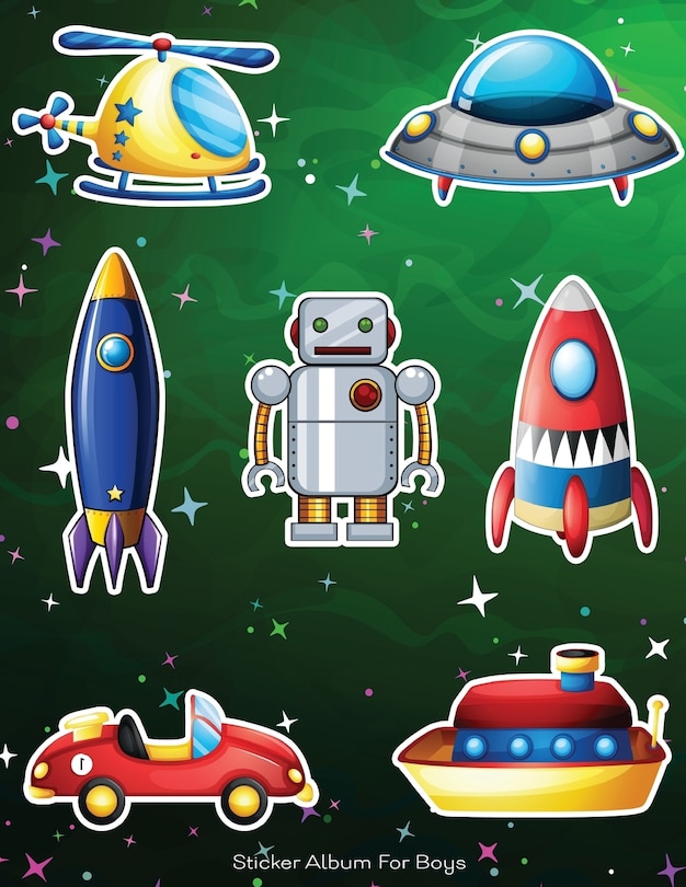 Couverture_Sticker Album For Boys