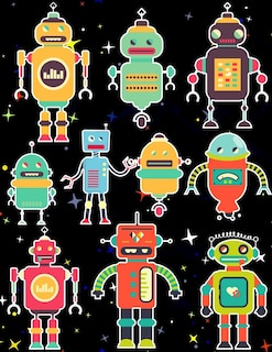 Front cover_Robots Sticker Album For Boys