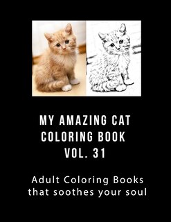 Couverture_My Amazing Cat Coloring Book Vol 31