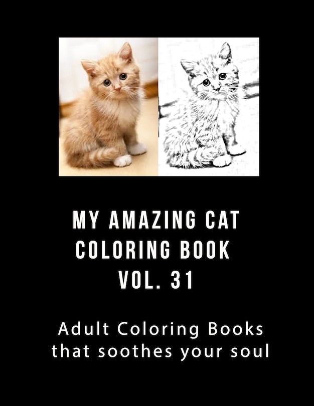 Couverture_My Amazing Cat Coloring Book Vol 31