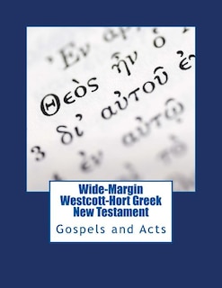 Couverture_Wide-Margin Westcott-Hort Greek New Testament