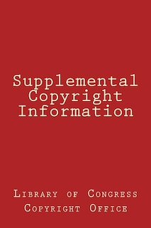 Front cover_Supplemental Copyright Information