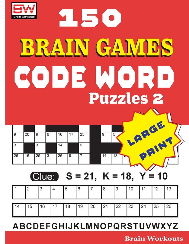 Front cover_150 Brain Games - Code Word Puzzles 2