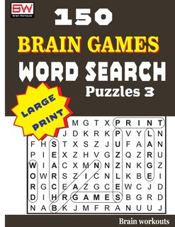 Front cover_150 Brain Games - WORD SEARCH Puzzles 3