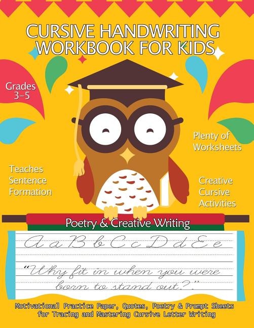 Front cover_Cursive Handwriting Workbook for Kids