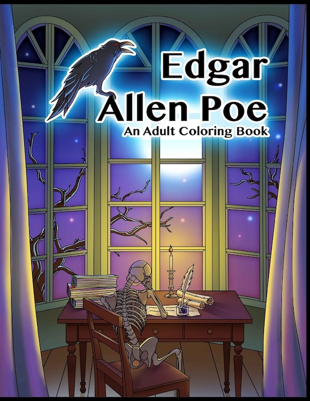 Front cover_Edgar Allen Poe - An Adult Coloring Book
