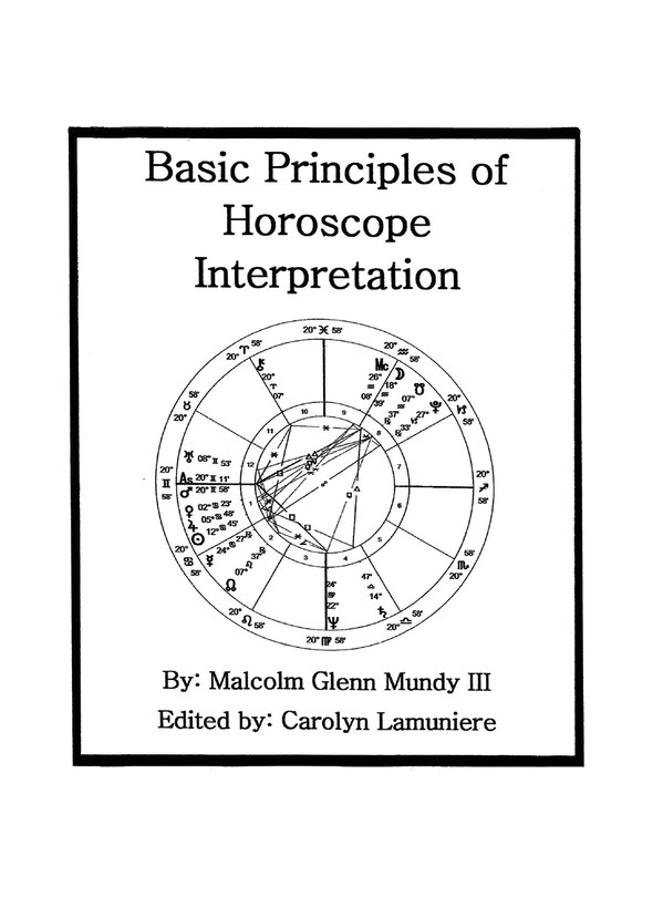 Front cover_Basic Principles of Horoscope Interpretation