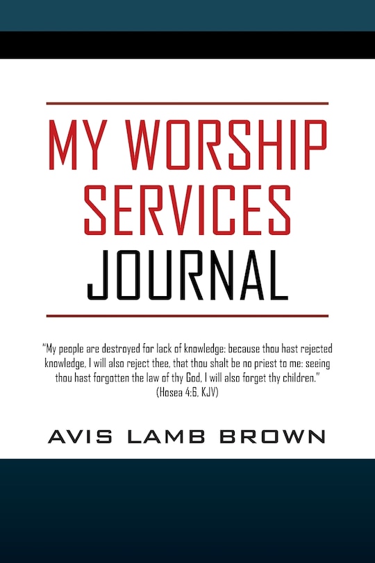 Front cover_My Worship Services Journal