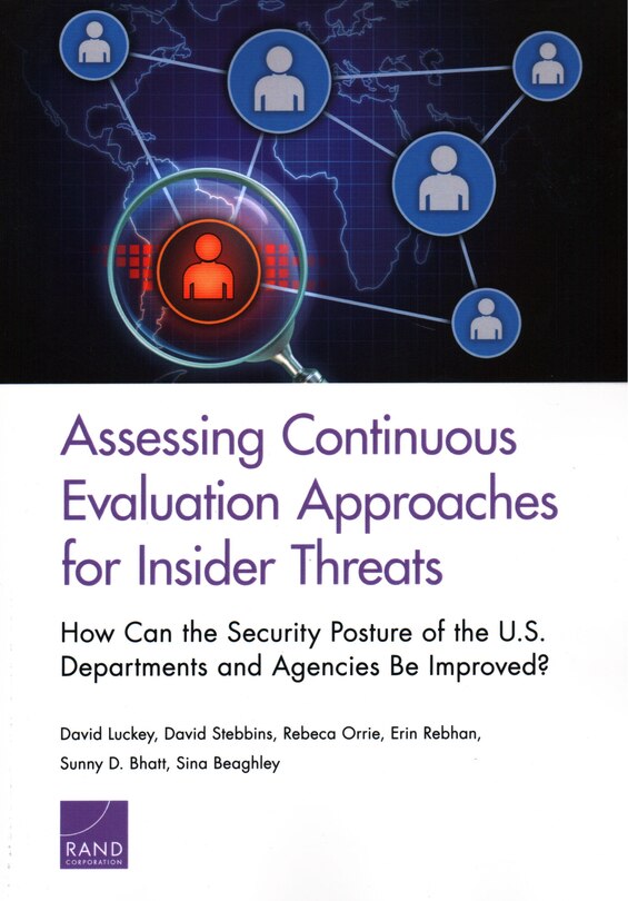 Couverture_Assessing Continuous Evaluation Approaches For Insider Threats