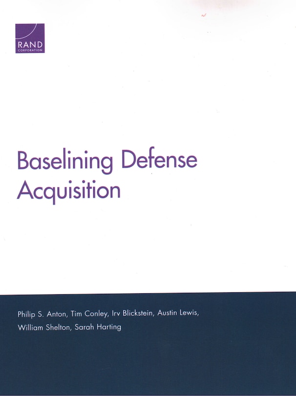 Front cover_Baselining Defense Acquisition