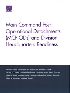 Front cover_Main Command Post-operational Detachments (mcp-ods) And Division Headquarters Readiness