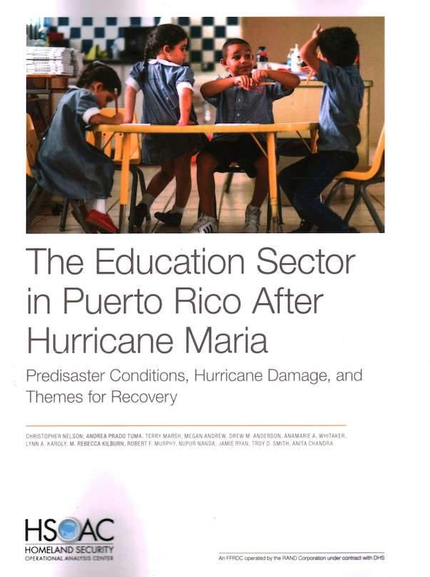 Couverture_The Education Sector in Puerto Rico After Hurricane Maria
