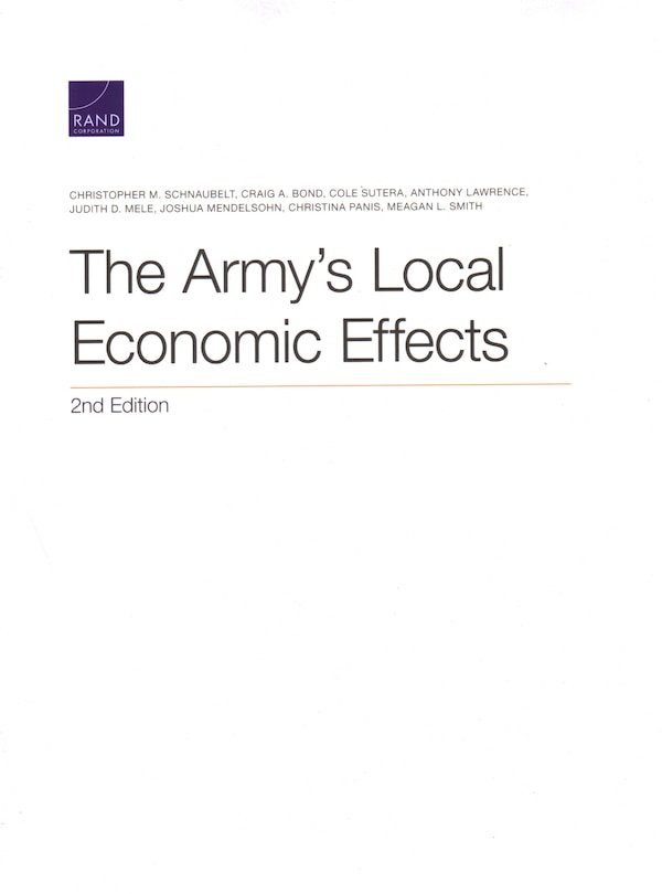 Couverture_The Army's Local Economic Effects