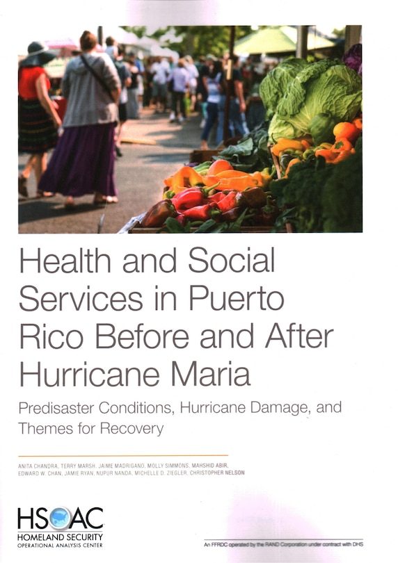 Front cover_Health And Social Services In Puerto Rico Before And After Hurricane Maria