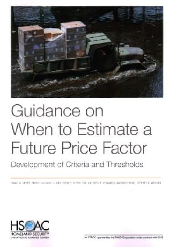 Front cover_Guidance on When to Estimate a Future Price Factor