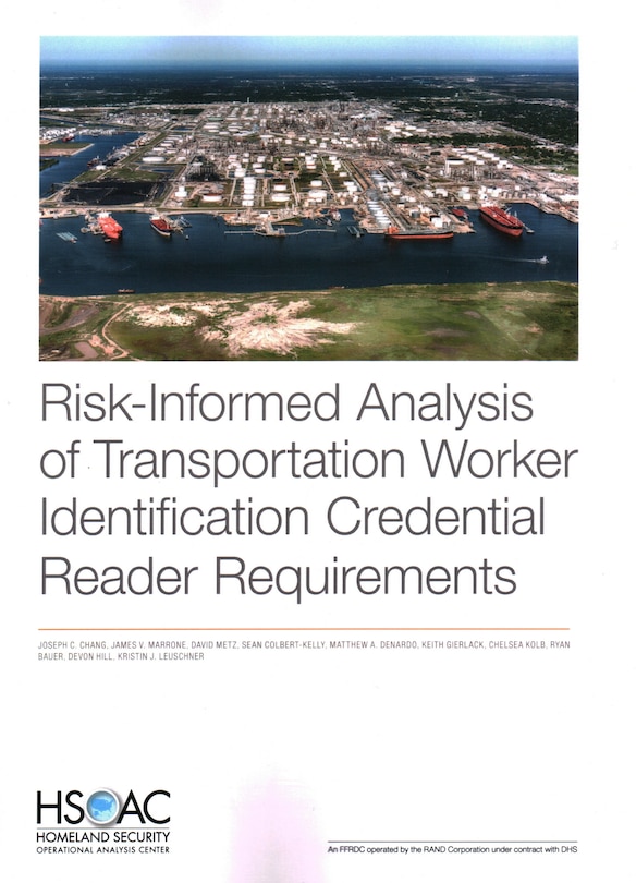 Couverture_Risk-Informed Analysis of Transportation Worker Identification Credential Reader Requirements