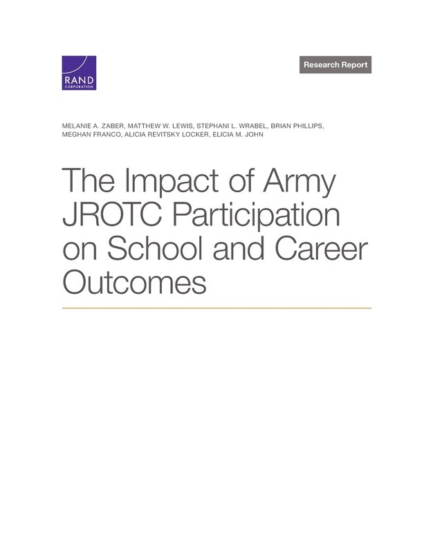 Front cover_The Impact of Army JROTC Participation on School and Career Outcomes