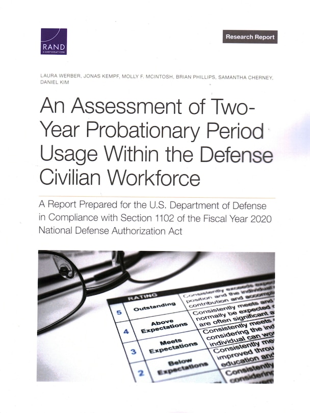 Front cover_Assessment of Two-Year Probationary Period Usage Within the Defense Civilian Workforce
