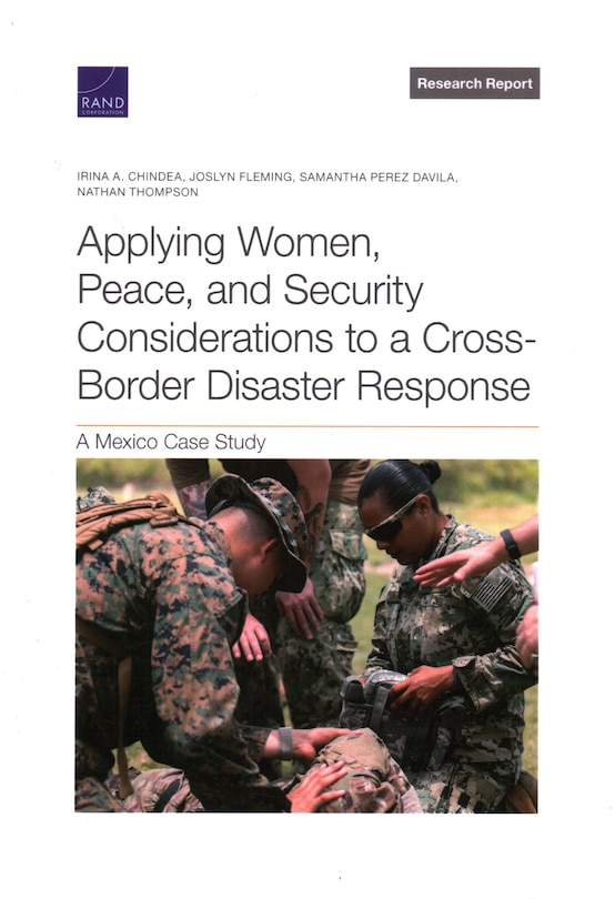 Couverture_Applying Women, Peace, and Security Considerations to a Cross-Border Disaster Response