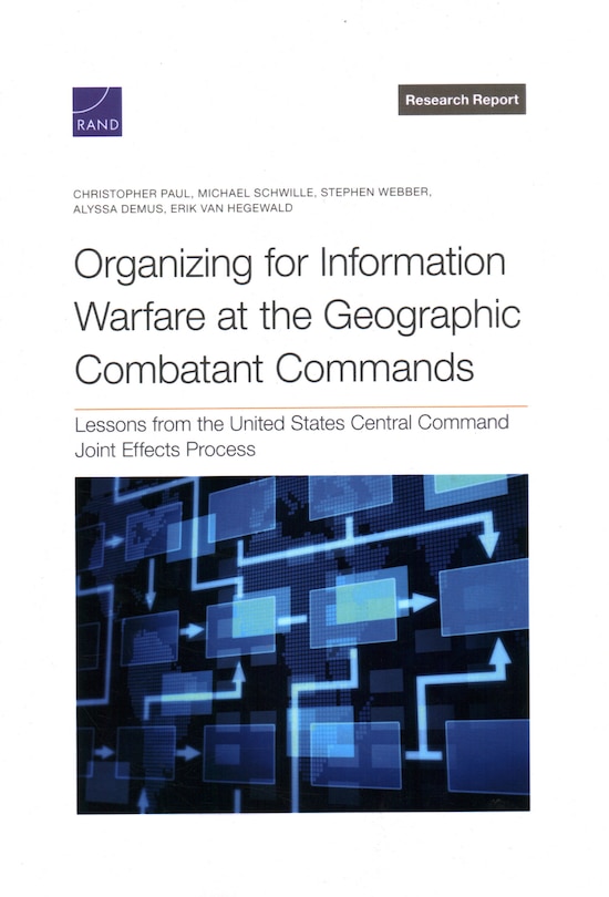 Front cover_Organizing for Information Warfare at the Geographic Combatant Commands