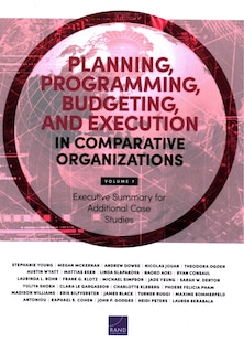 Planning, Programming, Budgeting, and Execution in Comparative Organizations: Executive Summary for Additional Case Studies