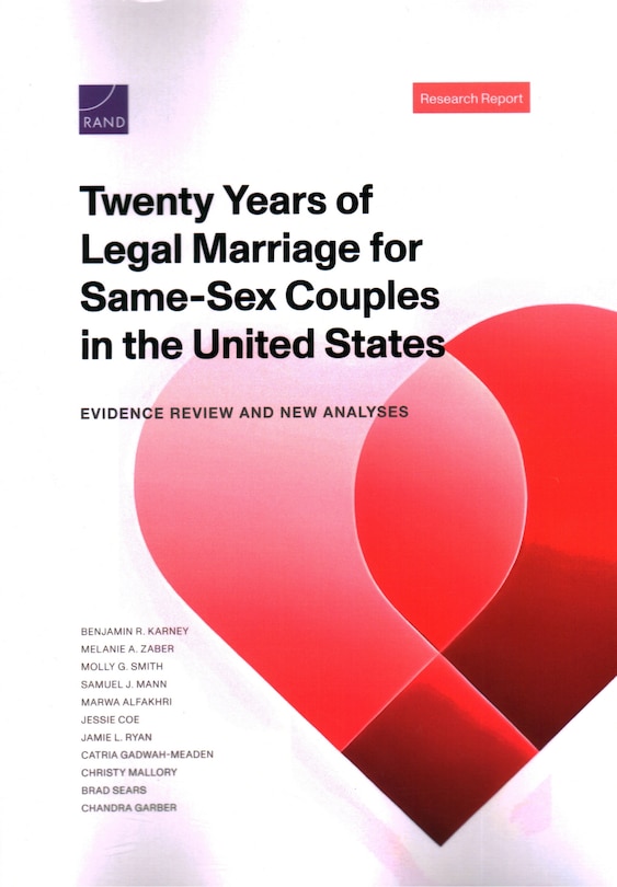 Couverture_Twenty Years of Legal Marriage for Same-Sex Couples in the United States