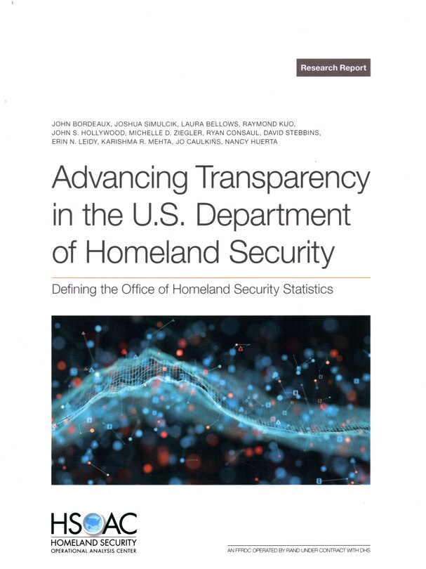 Couverture_Advancing Transparency in the U.S. Department of Homeland Security