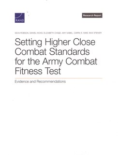 Front cover_Setting Higher Close Combat Standards for the Army Combat Fitness Test
