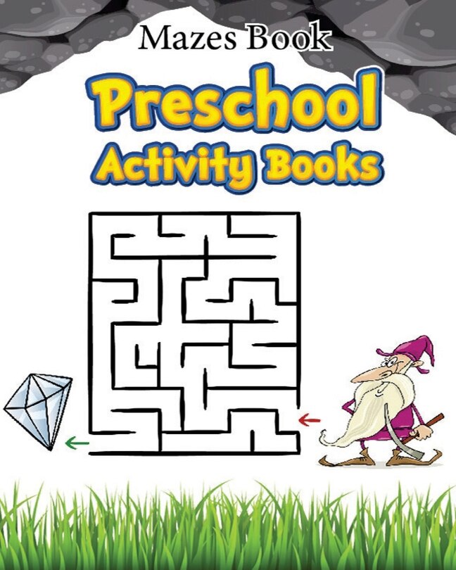 Front cover_Mazes Book Preschool Activity Book