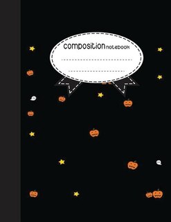 Composition Notebook, 8.5 x 11, 110 pages: Star Ghost Halloween: (School Notebooks)