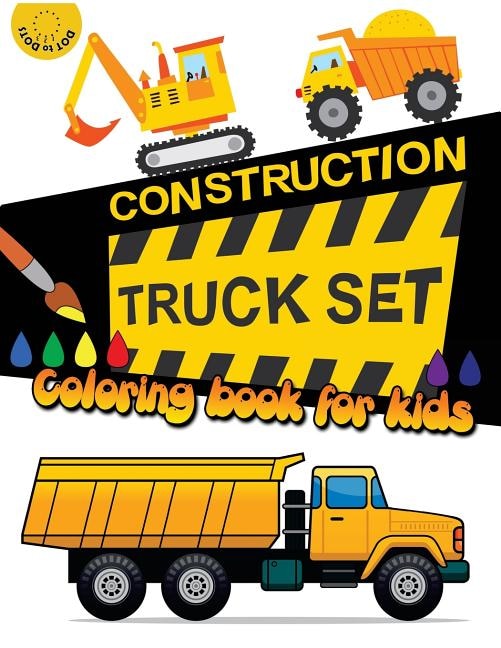 Couverture_Construction TRUCK Set Coloring book for kids