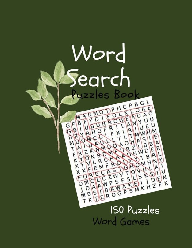 Front cover_Word Search Puzzles Book 150 Puzzles Word Games